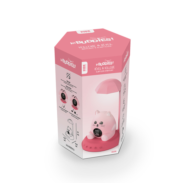 Réveil et veilleuse - Sun le chat