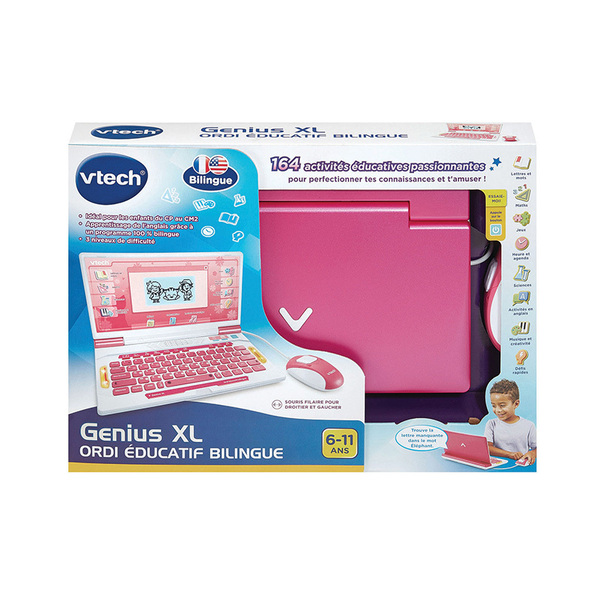 Ordi éducatif bilingue rose - Genius XL