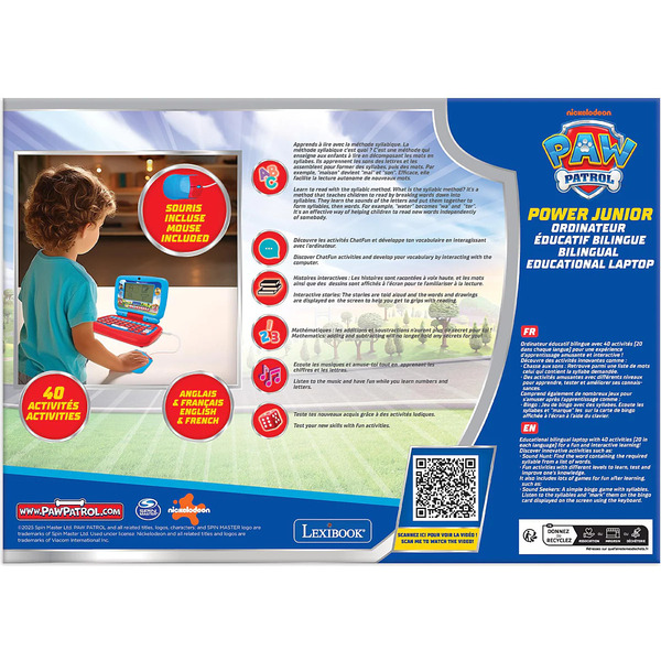 Ordinateur éducatif bilingue Power Junior - La Pat