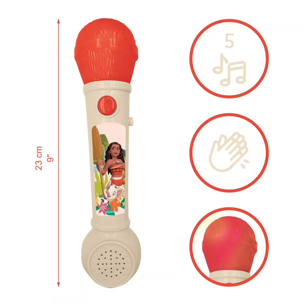 Vaina - Microphone lumineux avec mélodies et effets sonores