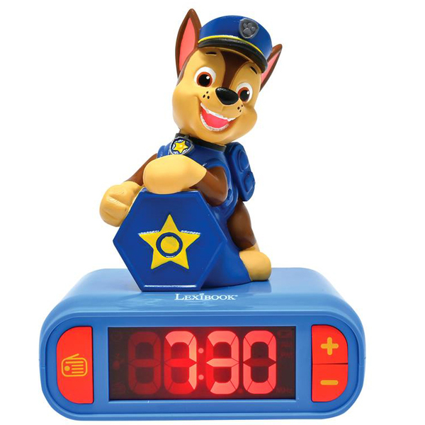 Réveil veilleuse Chase - Pat Patrouille