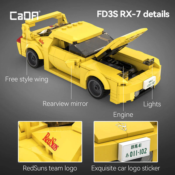 Set de construction CaDA – Mazda FD35 RX-7 - Initial D