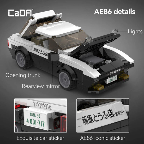 Set de construction CaDA – Toyota AE86 Trueno - Initial D