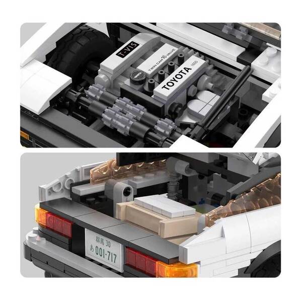 Set de construction CaDA – Toyota Trueno AE86 - Initial D (1324 pièces)