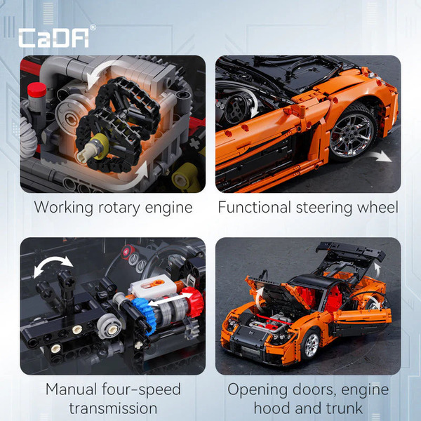 Kit de construction Mazda RX-7 CaDA