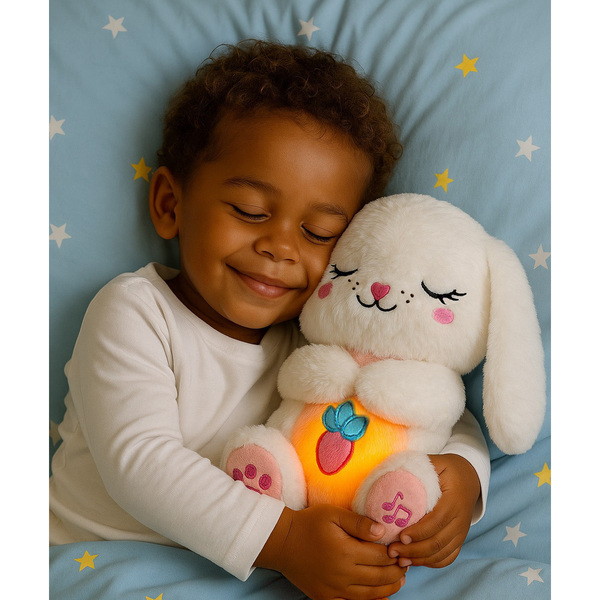 Peluche et veilleuse lapin dormeur - Dreamiez
