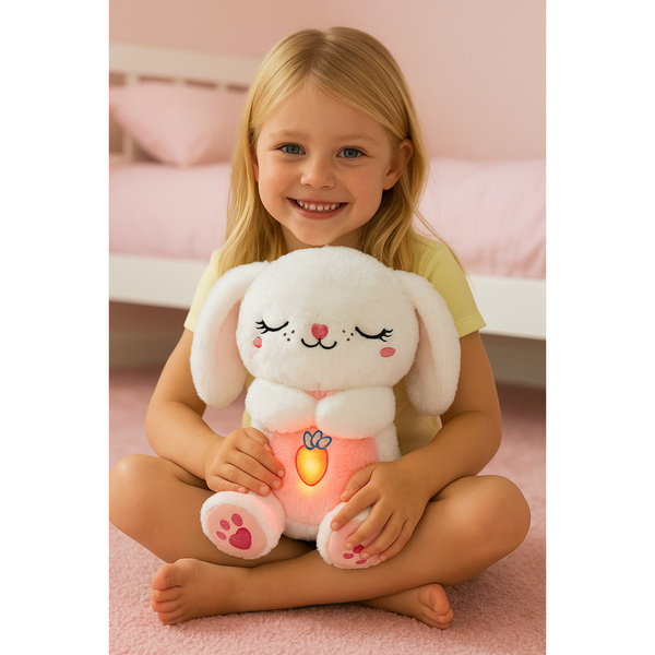 Peluche et veilleuse lapin dormeur - Dreamiez