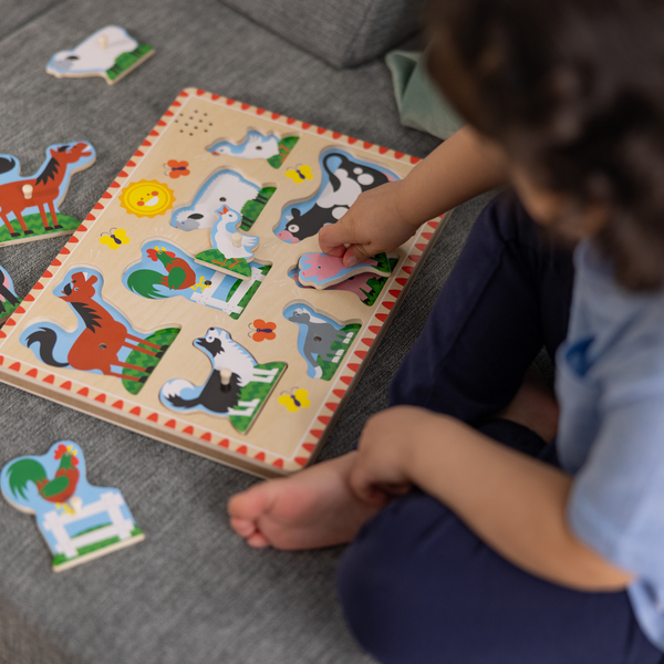 Puzzle sonore animaux de la ferme