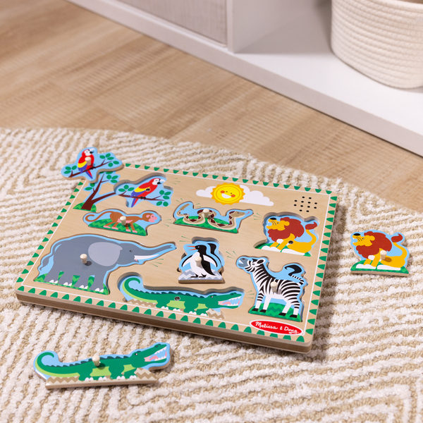 Puzzle sonore animaux du zoo