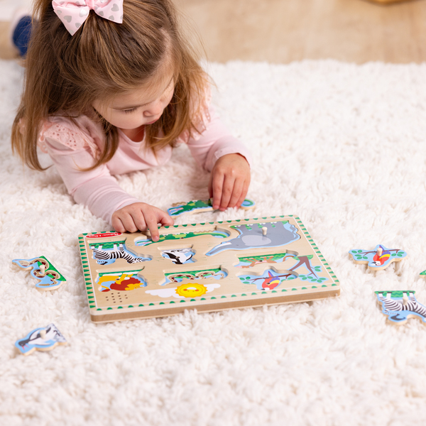 Puzzle sonore animaux du zoo