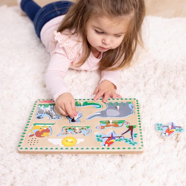 Puzzle sonore animaux du zoo