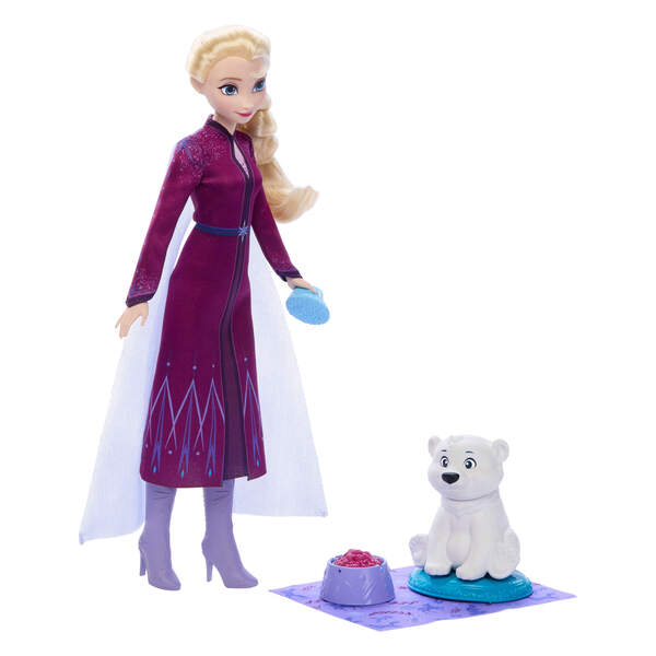 La Reine des Neiges -  Poupée Elsa et L ourson 
