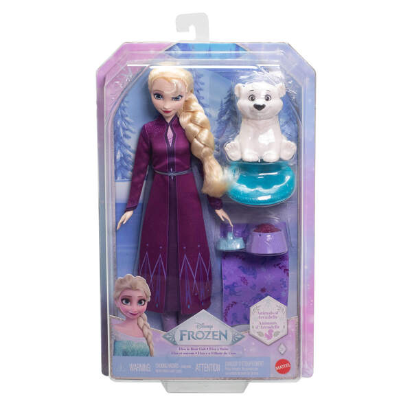 La Reine des Neiges -  Poupée Elsa et L ourson 