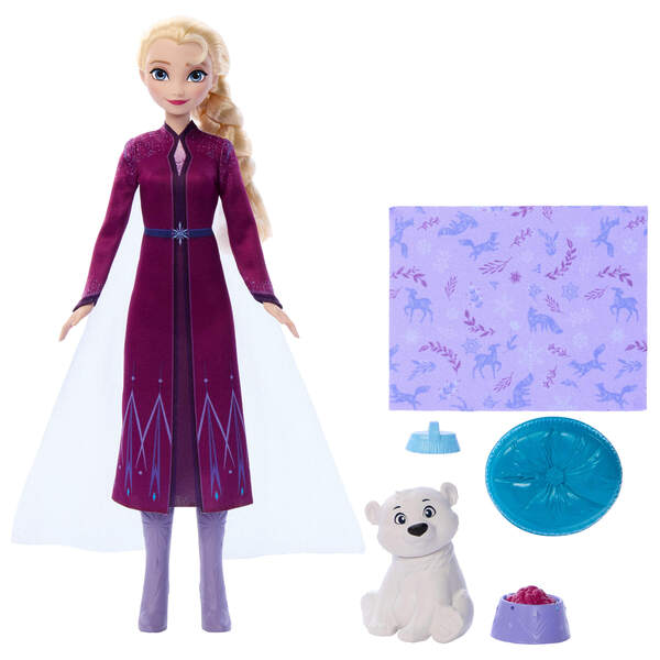 La Reine des Neiges -  Poupée Elsa et L ourson 