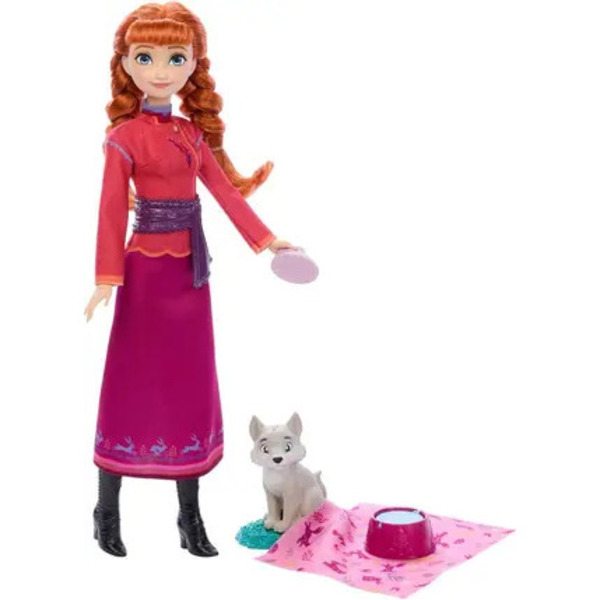 La Reine des Neiges - Poupée Anna et louveteau