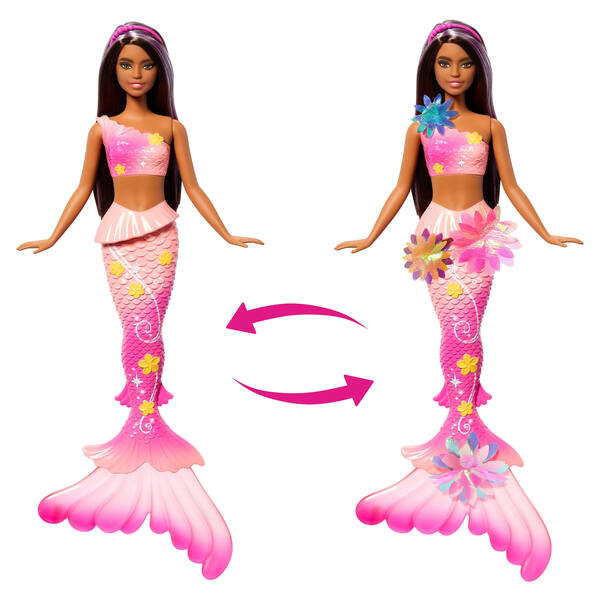Barbie Sirène Fleur Magique – Brune