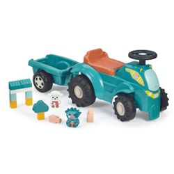 Porteur tracteur avec remorque et 15 accessoires