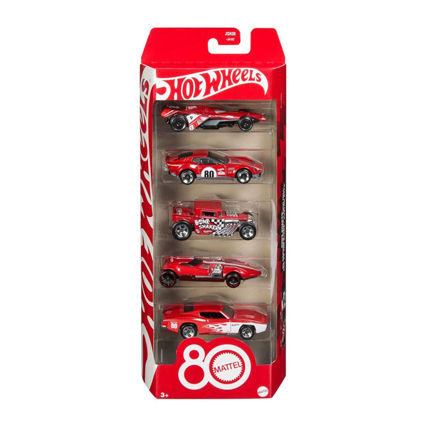 Hot Wheels Coffret 80 Ans Mattel – Pack de 5 Voiture