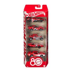 Hot Wheels Coffret 80 Ans Mattel – Pack de 5 Voiture