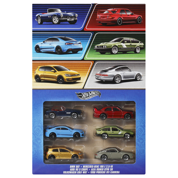 Coffret 6 voitures Euro Style Hot Wheels