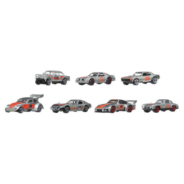 Coffret De 7 Véhicules Zamac 1/64 Hot Wheels - 80 Ans Mattel