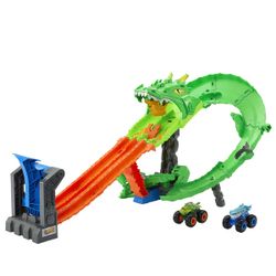 Coffret Piste Dragon Sharks vs Dinos Hot Wheels