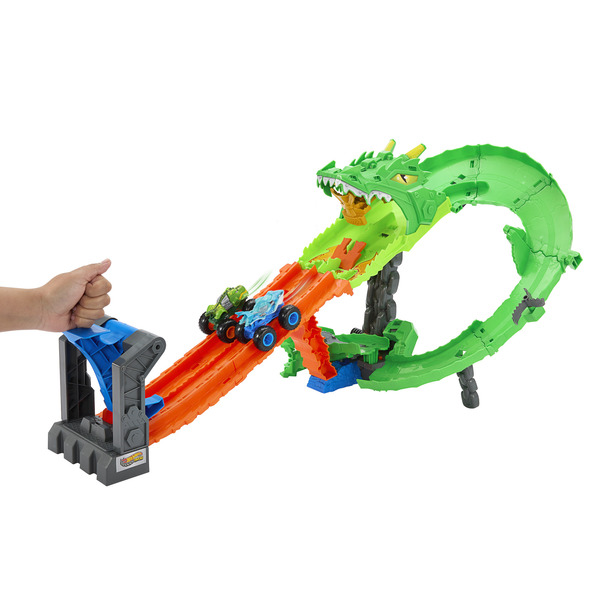 Coffret Piste Dragon Sharks vs Dinos Hot Wheels