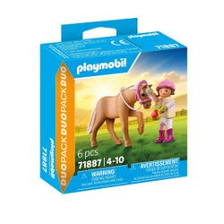 71887 - Playmobil -  La fillette et son poney