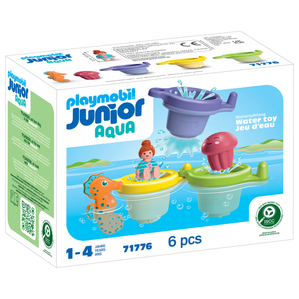 71776 - PLAYMOBIL JUNIOR AQUA - Trio tasses flottantes & animaux