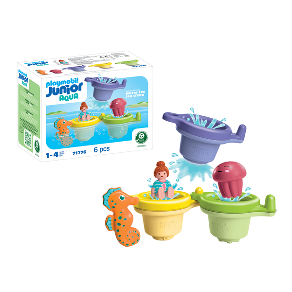 71776 - PLAYMOBIL JUNIOR AQUA - Trio tasses flottantes & animaux