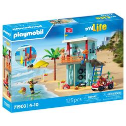 71903 - Playmobil My Life - Poste de secours et voiturette de plage