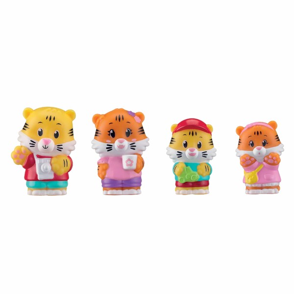 Klorofil Lot de 4 figurines - Famille Tigre