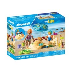 71906 - Playmobil My Life - Famille jouant dans le sable à la plage