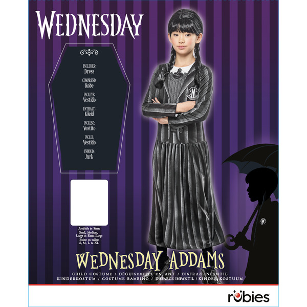 Déguisement classique uniforme Mercredi Addams 9-10 ans