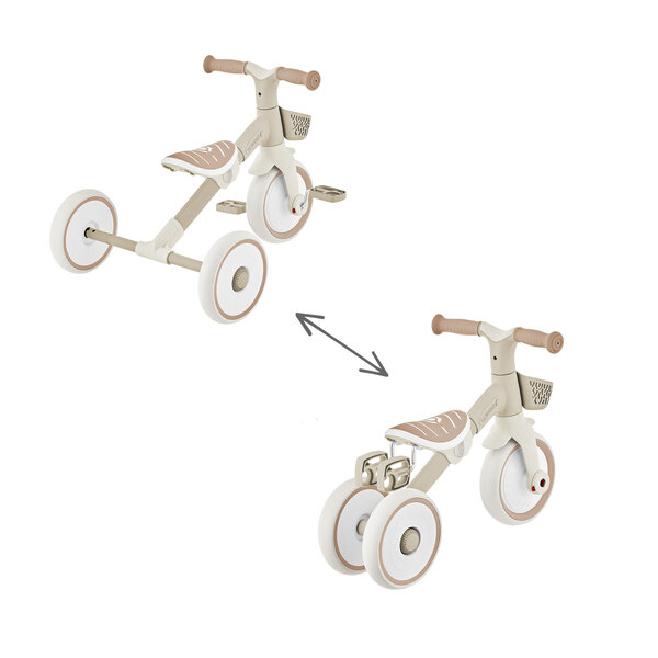 Tricycle 2 en 1 taupe