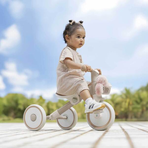 Tricycle 2 en 1 taupe