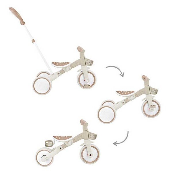 Tricycle 3 en 1 taupe