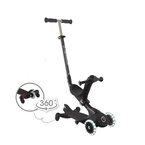 Trottinette Go-Up Deluxe Lights Eco 360 noire