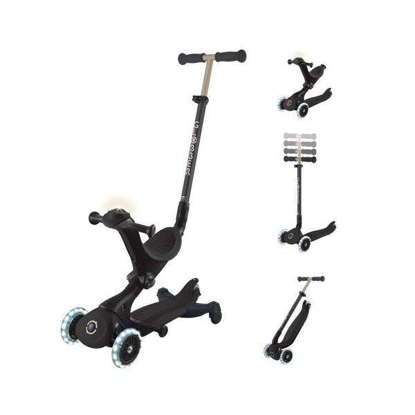 Trottinette Go-Up Deluxe Lights Eco 360 noire