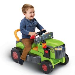 Le Super tracteur magi’tondeuse vert 