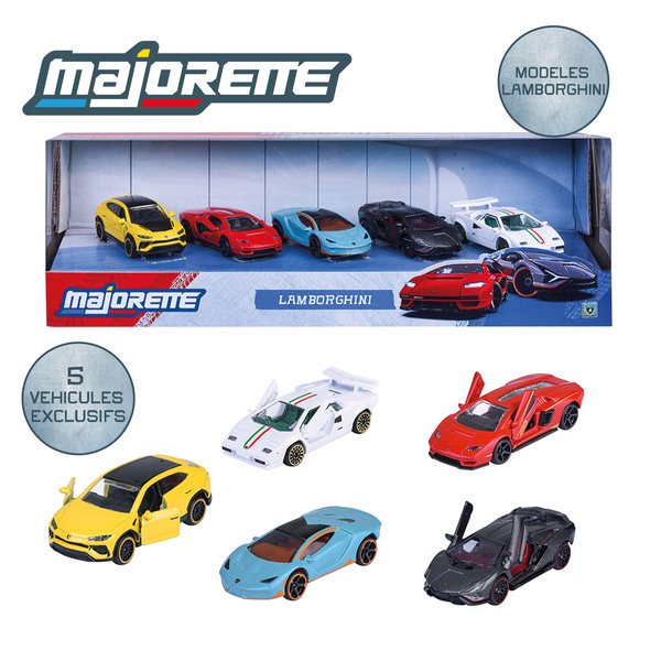 Coffret 5 véhicules Lamborghini Majorette