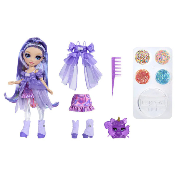 Poupée Rainbow High - Violet - Rainbow Shimmers avec slime