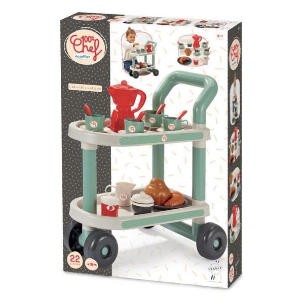 Desserte petit-déjeuner et 22 accessoires 100% Chef