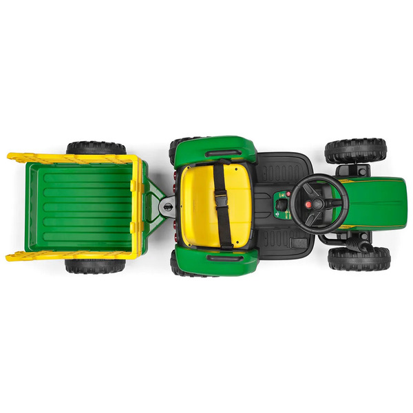 Tracteur électrique John Deere Farm Power 12V avec remorque