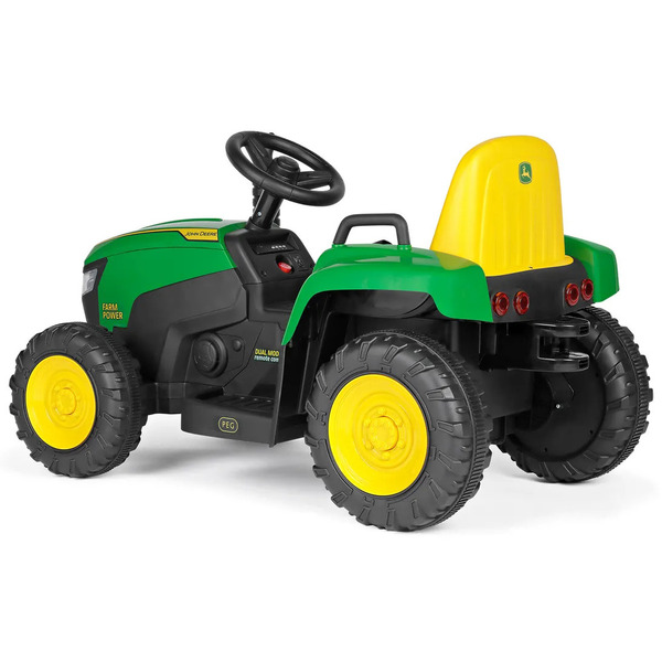 Tracteur électrique John Deere Farm Power 12V avec remorque