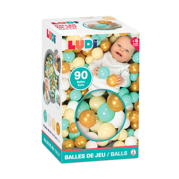 Lot de 90 balles de jeu