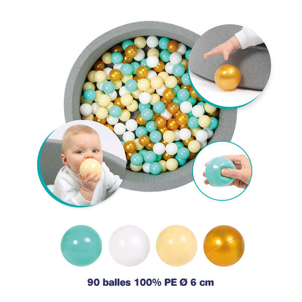 Lot de 90 balles de jeu