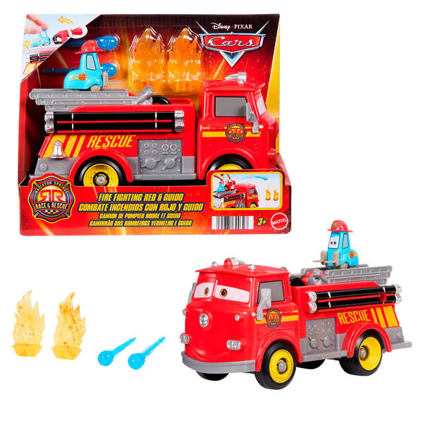 Disney Cars - Coffret Camion de Pompier Red et Guido