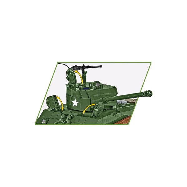 Set de construction Cobi - Sherman M4A2E8 (865 pièces)