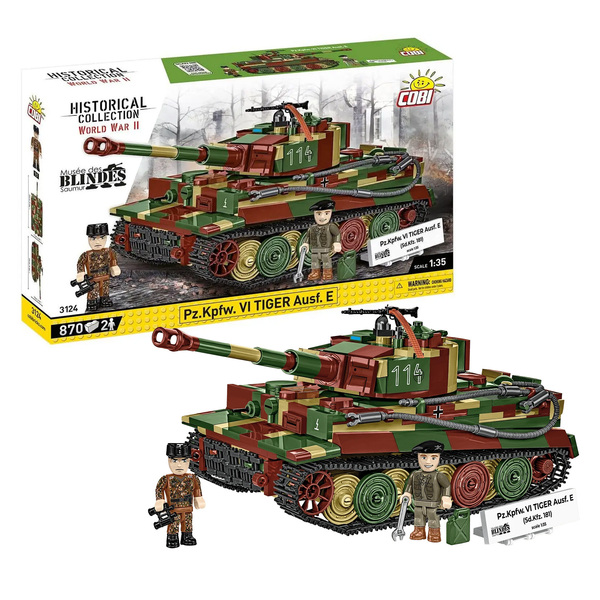 Set de construction Cobi – Blindé Pz.Kpfw. VI Tigre (870 pièces)